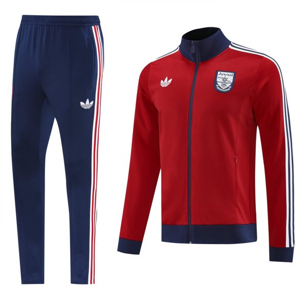 2024 Arsenal purplish red Jacket Training Suit Set Football Team Shirt Sports Fashion