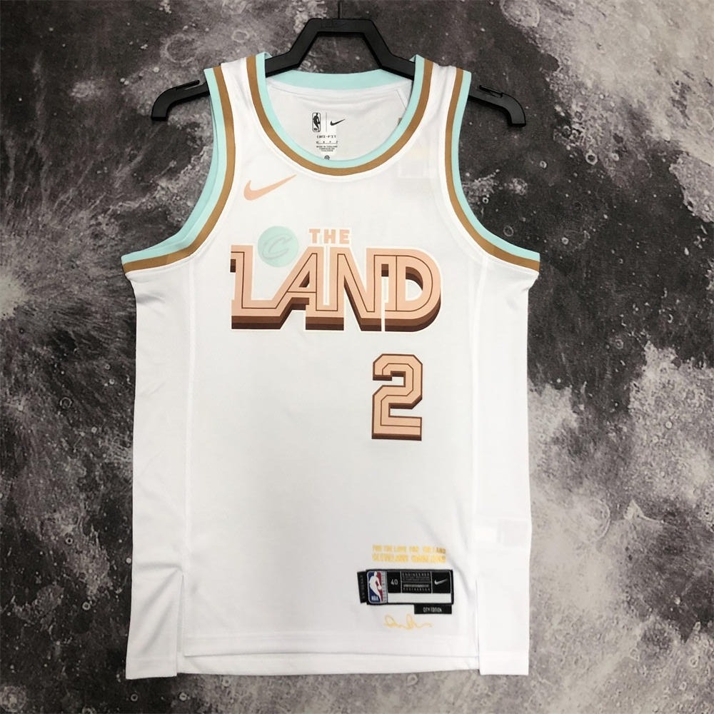 NBA Cleverland Cavaliers Round Neck White jersey IRVING#2 S-XXL