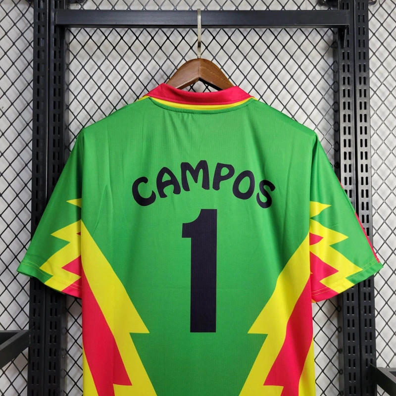Retro Mexico 1998 World Cup Goalkeeper Green jersey Fan Version CAMPOS Number 1