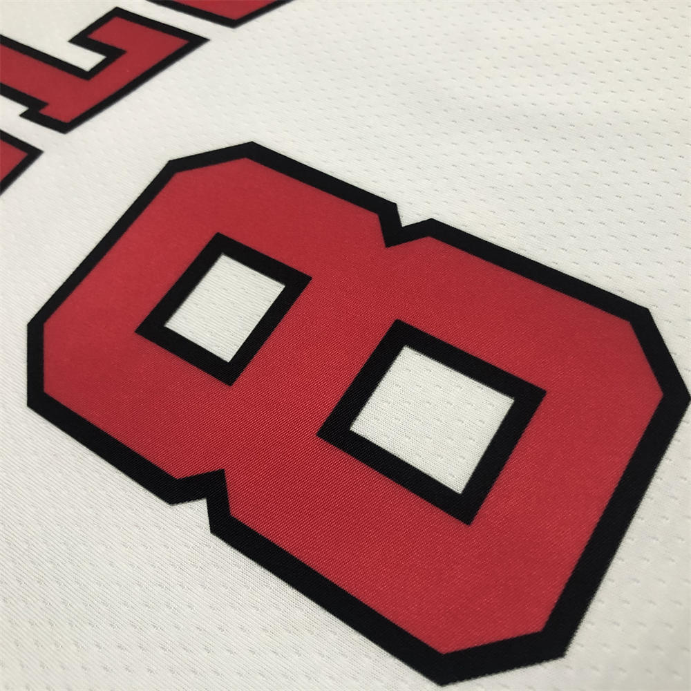 NBA Chicago Bulls Round Neck White 75th anniversaryJersey LAVINE#8 S-XXL