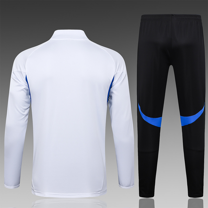 202526 Manchester United White Long-sleeved half-pull training kit Football team kit