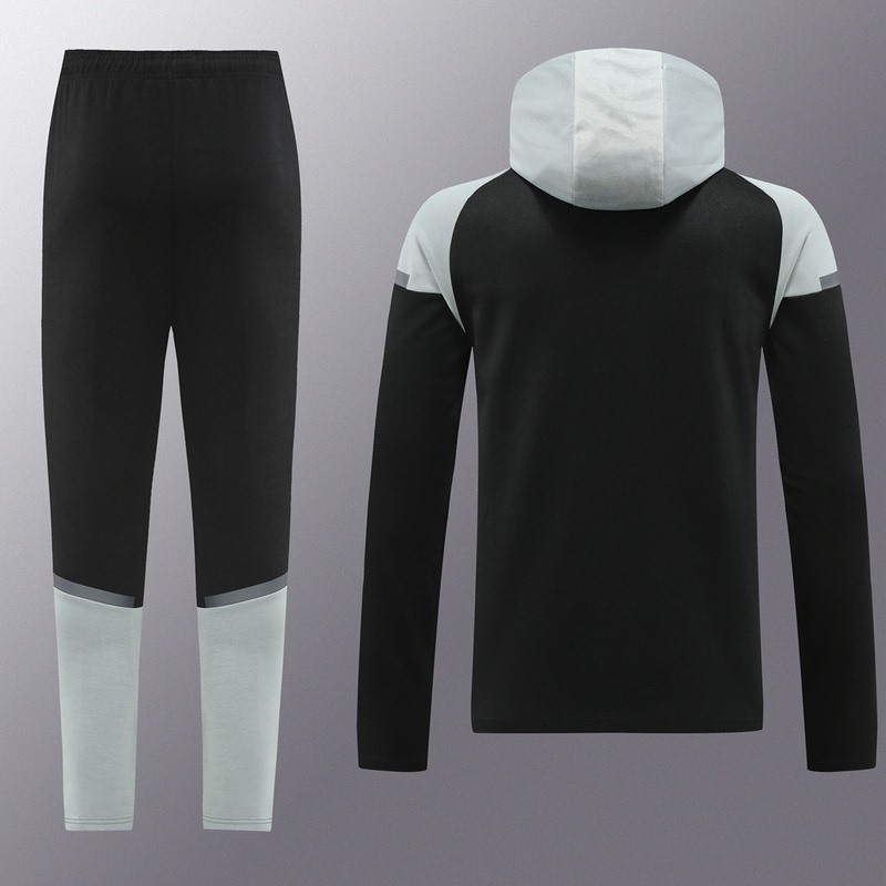 2024 Puma Black Hoodie Jacket Kit Set Football Team Shirt Sports Fashion