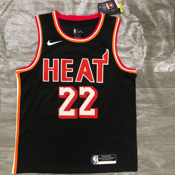 NBA Miami Hearts round neck Black Jersey BUTLER#22 S-XXL