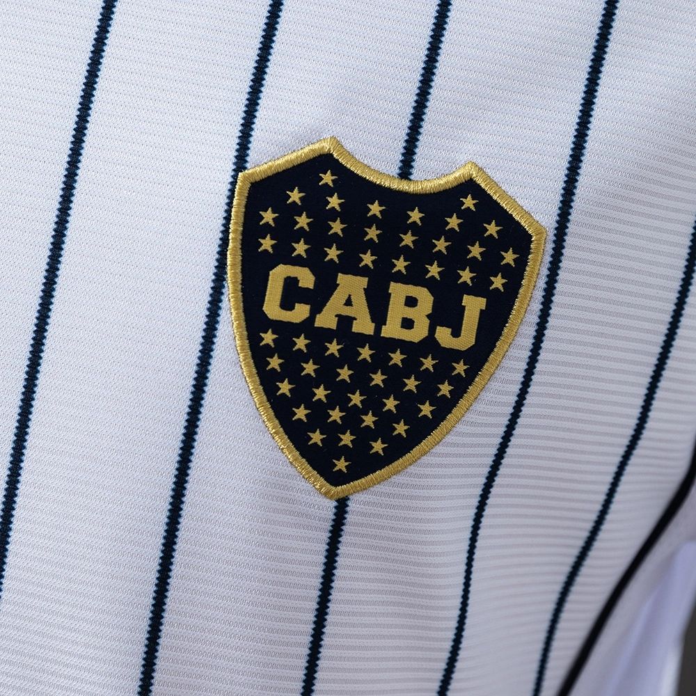 2025/26 Boca Junior US Pack Full-Button Baseball White jersey Fan version