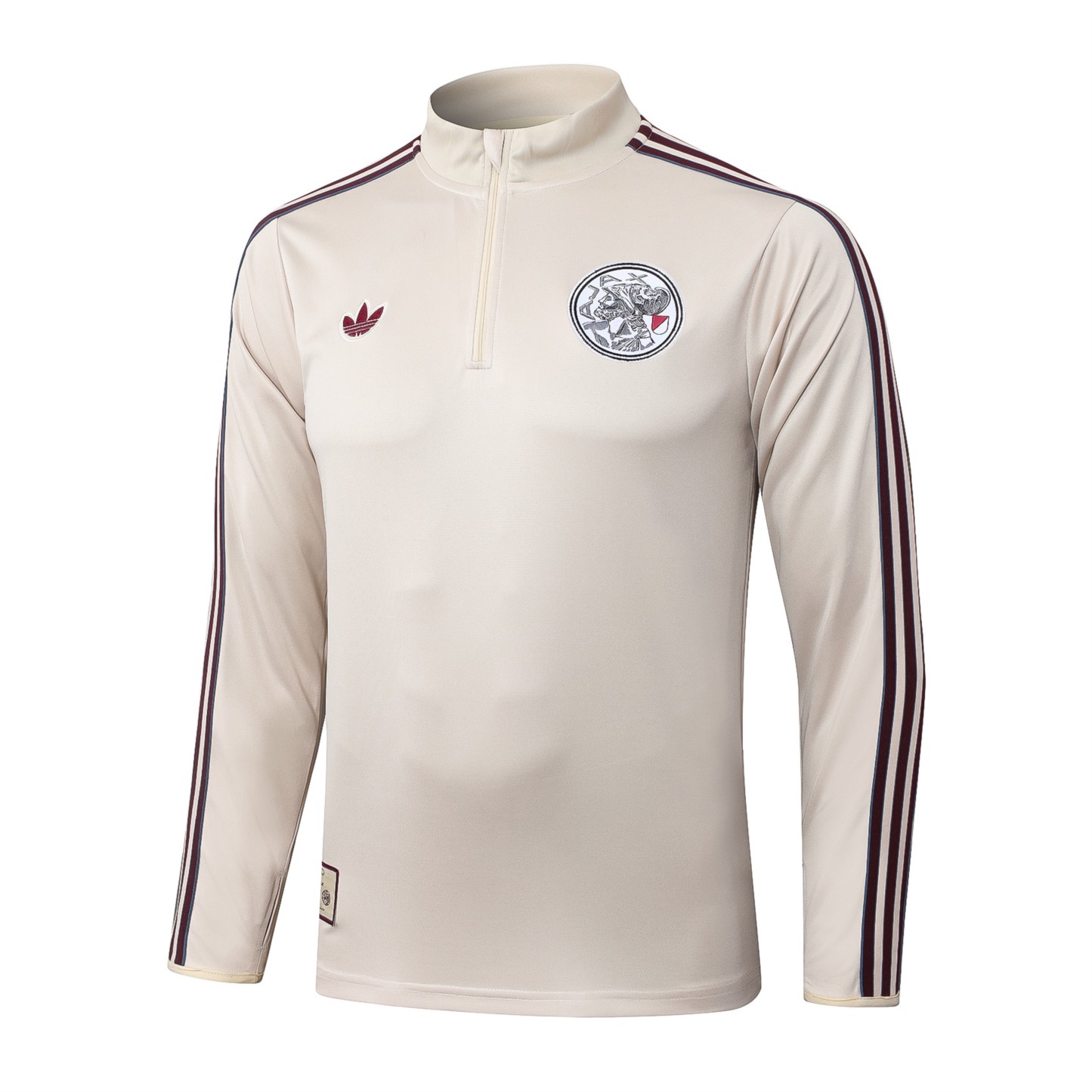 202526 Ajax beige Long-sleeved half-pull training kit Football team kit