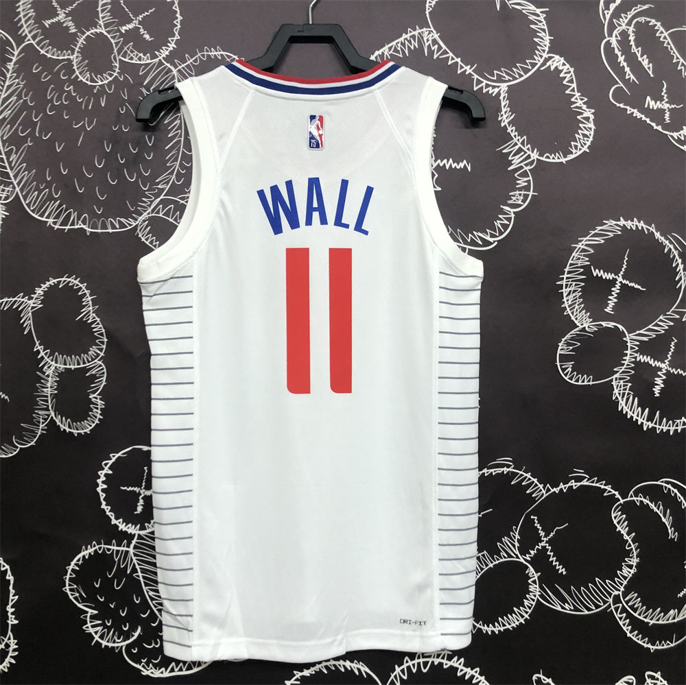 NBA Los Angeles Clippers V-Neck White Anniversary Jersey WALL#11 S-XXL