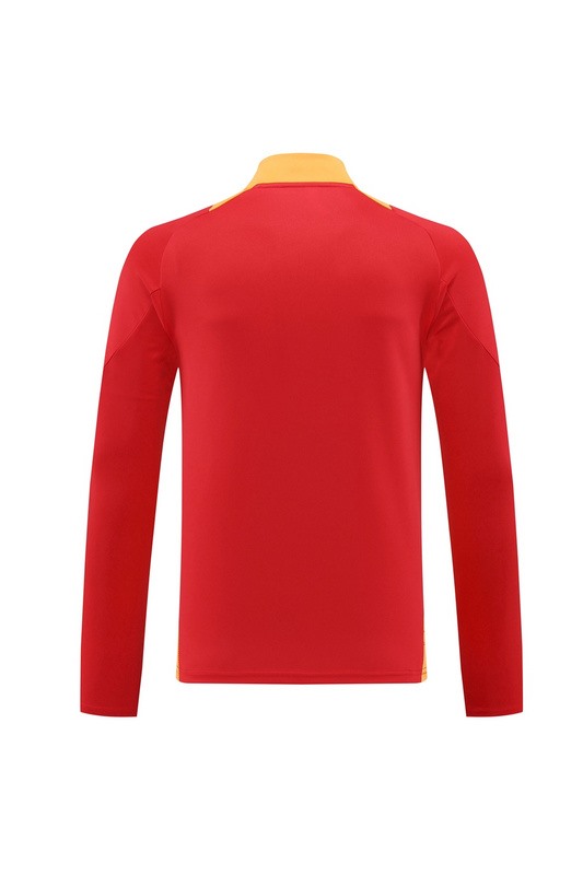 2024 Adidas Red Long-sleeved half-pull training kit Football team kit