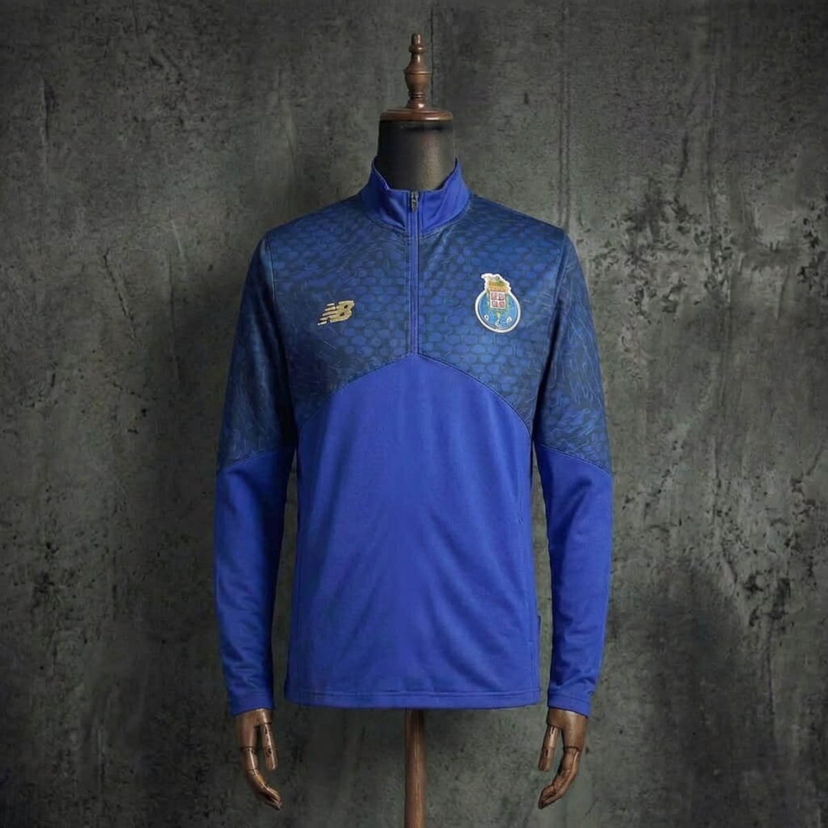 2026/27 Porto Half-Pull long Sleeve Blue Hoodie