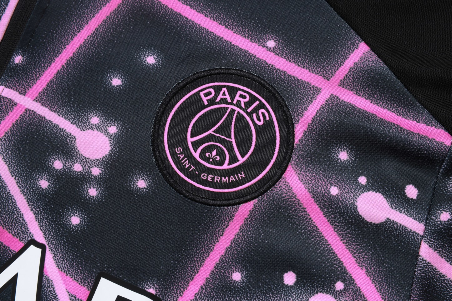 202526 Paris blackish purple Long-sleeved half-pull training kit Football team kit