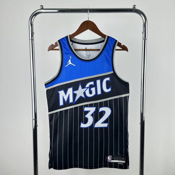 NBA Orlando Magic 2025/26 Round Neck Jordan Edition Black Jersey O'NEAL#32 S-XXL