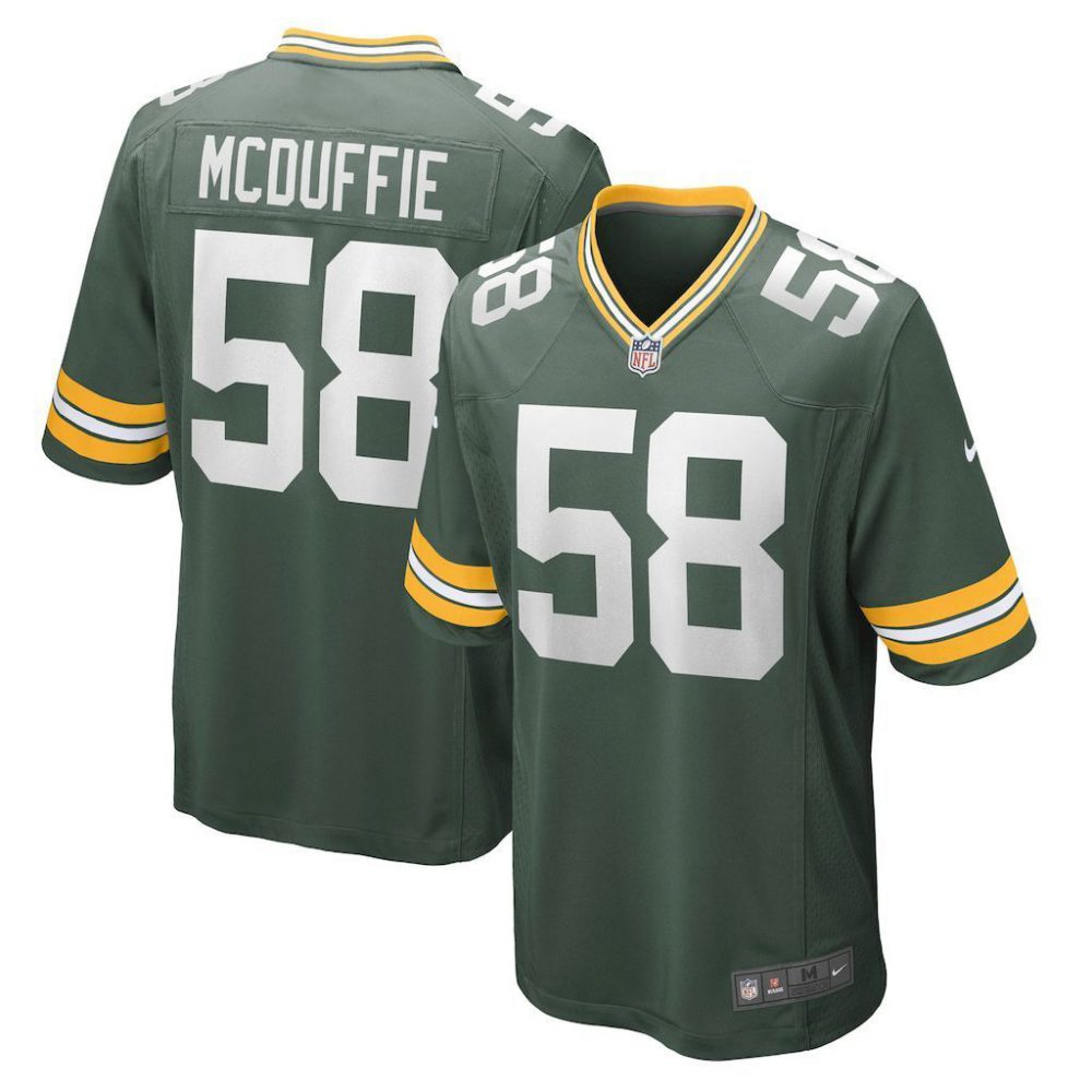 NFL Green Bay Packers Jeysey MCDUFFIE #58