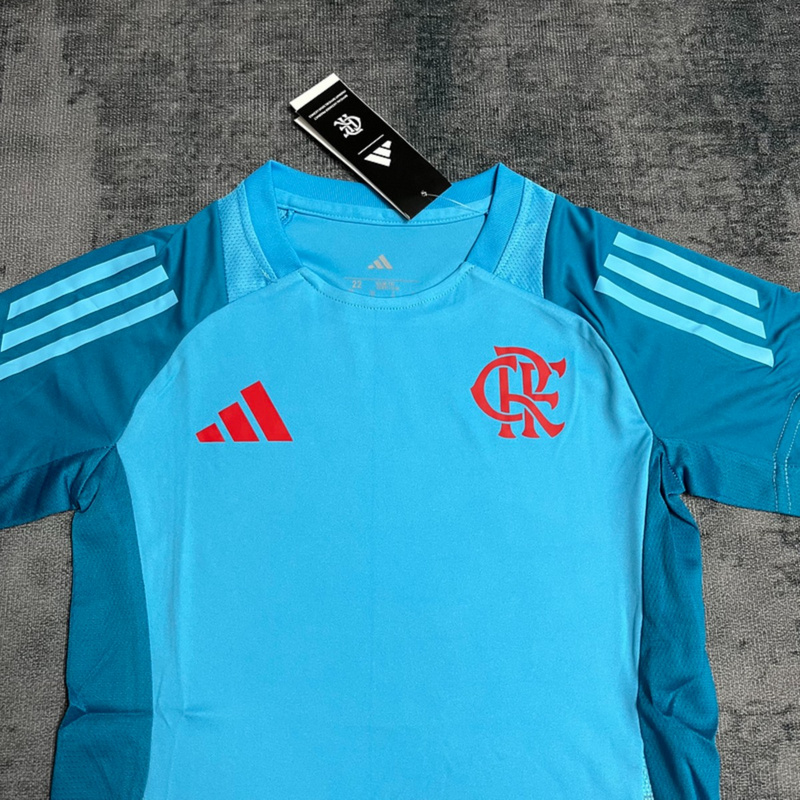 2025/26 Flamengo Training Light Blue jersey kids Kits size: 16-28