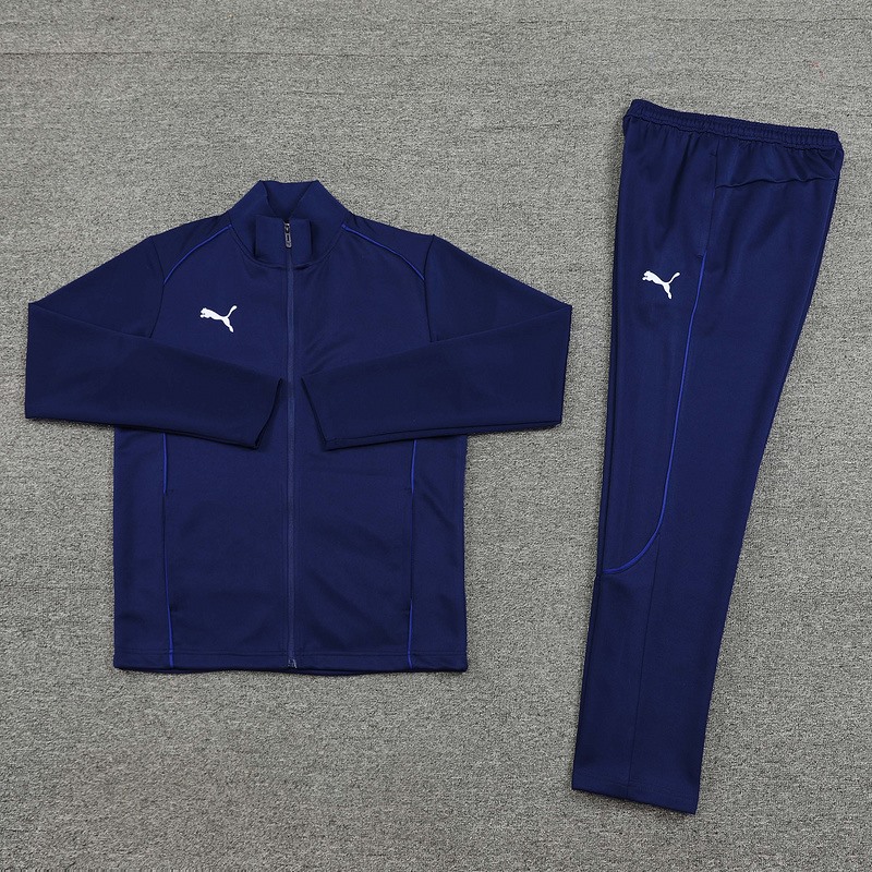 2024 Puma Royal Blue Jacket Training Suit Set Football Team Shirt Sports Fashion