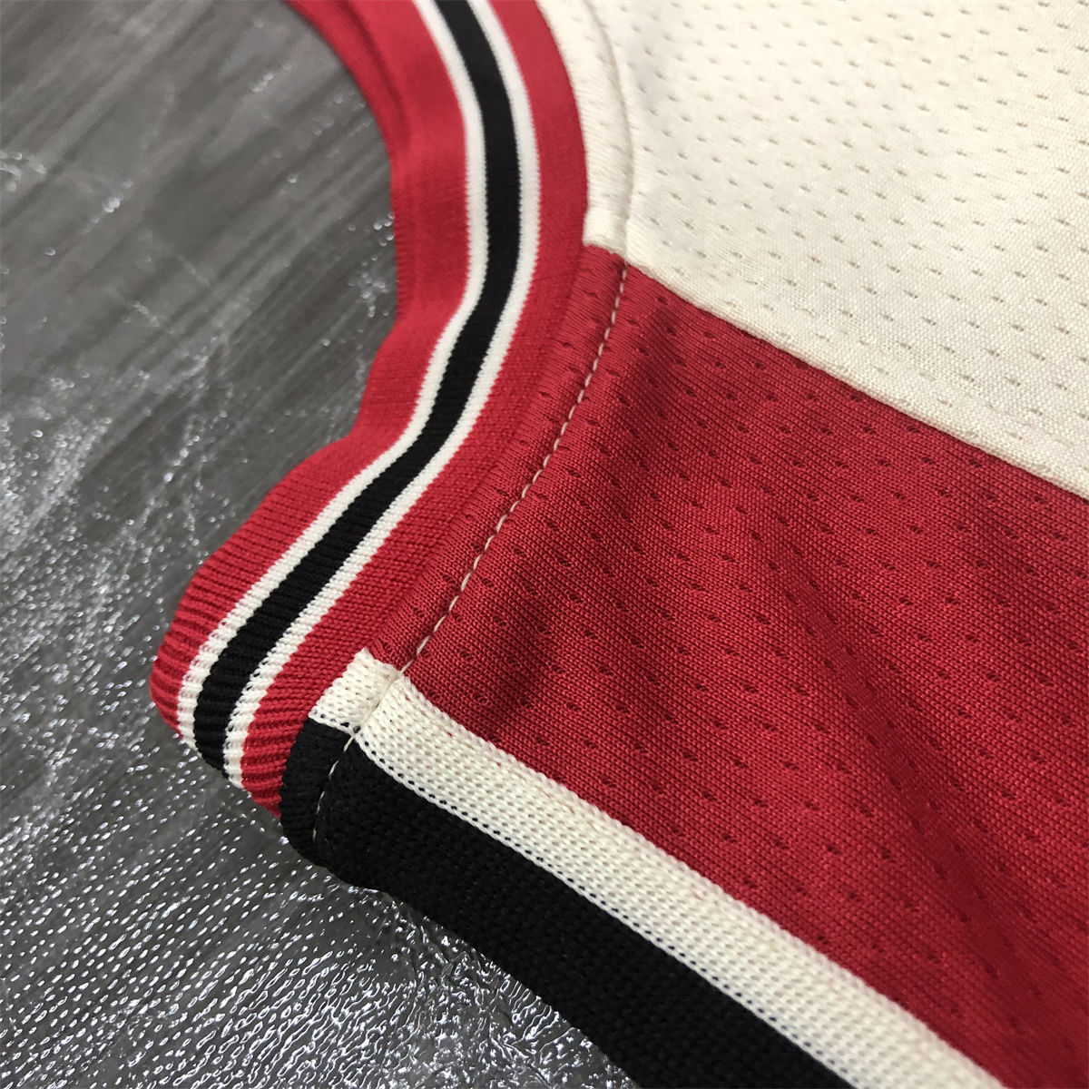 NBA Portland Trail Blazers V-Neck White Jersey McCOLLUM#3 S-XXL