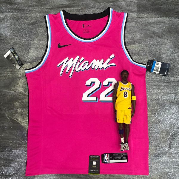 NBA Miami Hearts round neck Pink Jersey BUTLER#22 S-XXL
