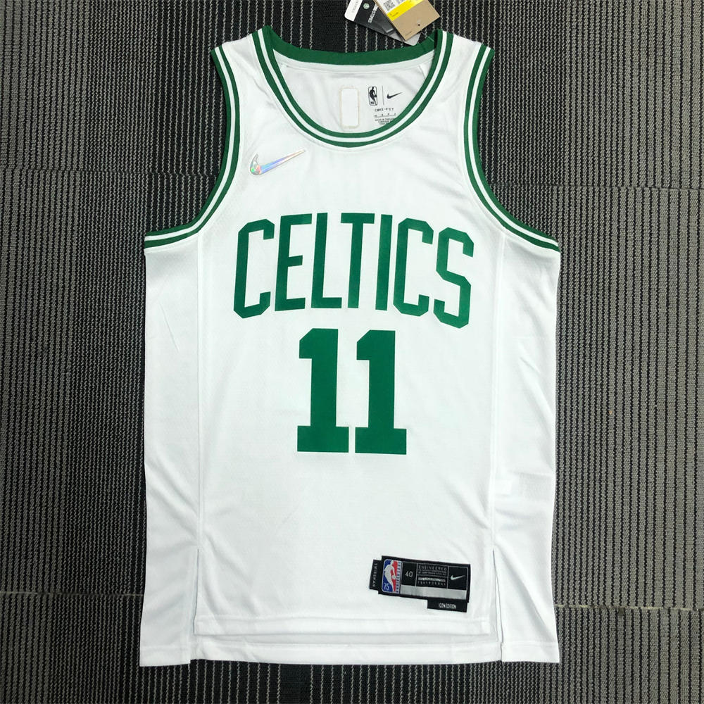 NBA Boston Celtics Round Neck 75th anniversary White Jersey IRVING#11 S-XXL