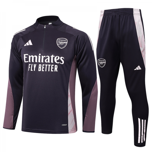 24/25 Arsenal Dark grey Long-sleeved half-pull training kit Football team kit