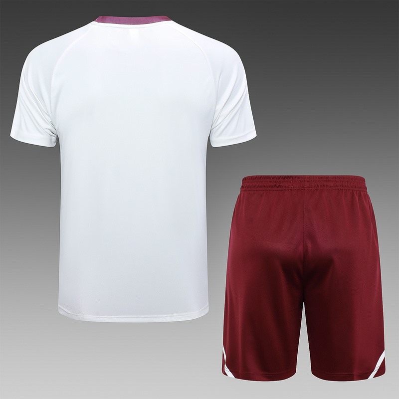24/25 Flamengo white Training Set Shirt and Shorts