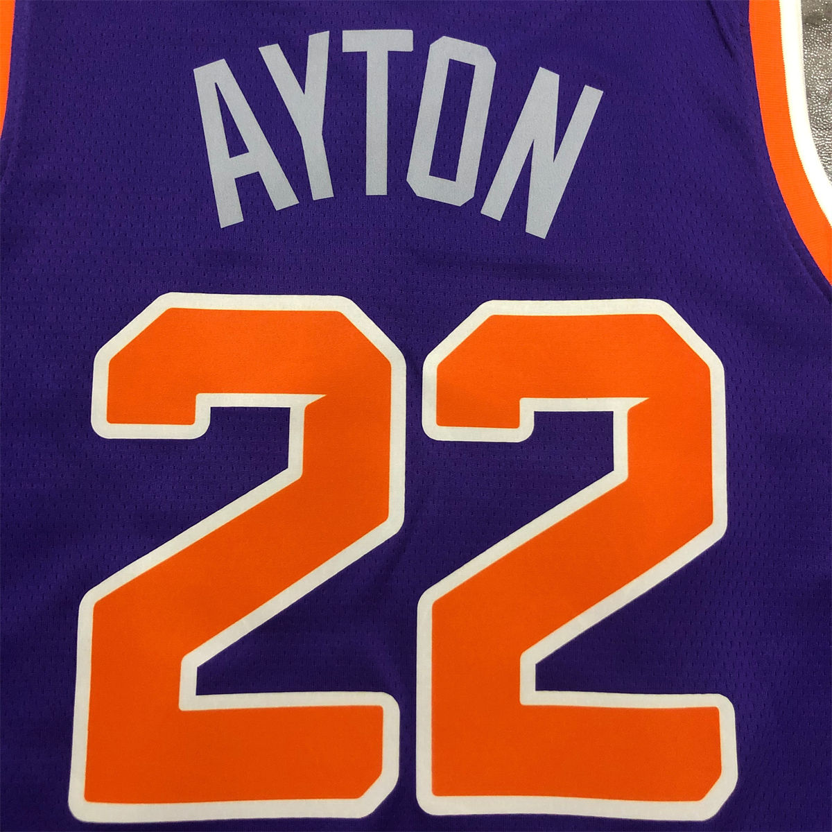 NBA Phoenix Suns V-Neck Purple jersey AYTON#22 S-XXL