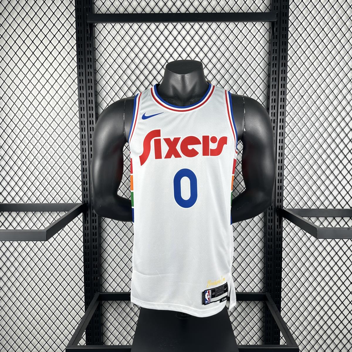 NBA Philadelphia 76ers 24/25 Round Neck City Edition Black Jersey MAXEY#0 S-XXL