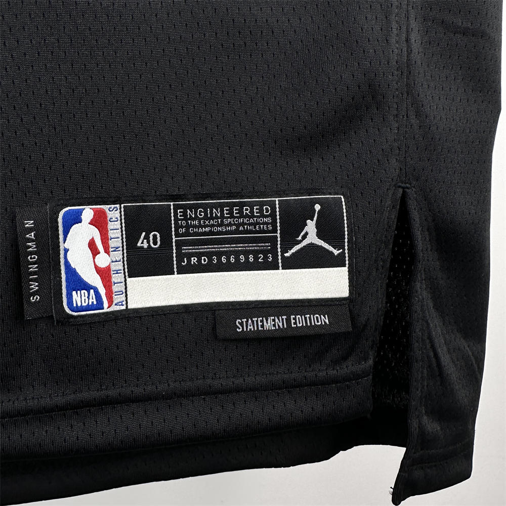 NBA Minnesota Timberwolves 2024 JORDAN Edition V-Neck Black Jersey EDWARDS#5 S-XXL