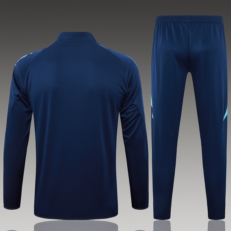 2024/25 Arsenal Royal blue Grey Jacket Training Suit Set Football Team Shirt Sports Fashion