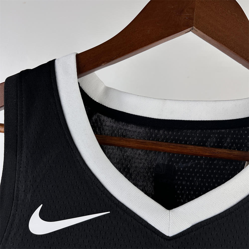 NBA Memphis Grizzies 2024 City Edition V-Neck Black Jersey MORANT#12 S-XXL