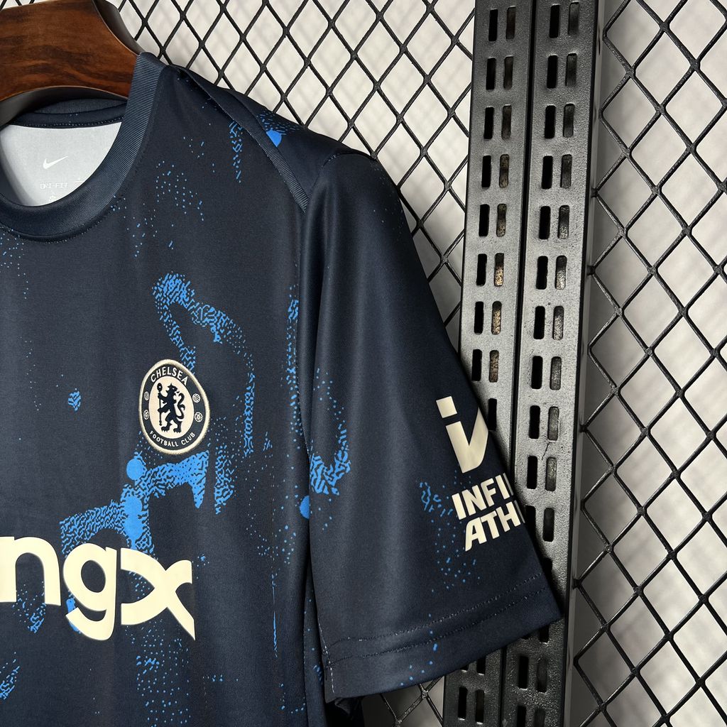 2024/25 Chelsea Dark blue Pre-match training Jersey Fan Version