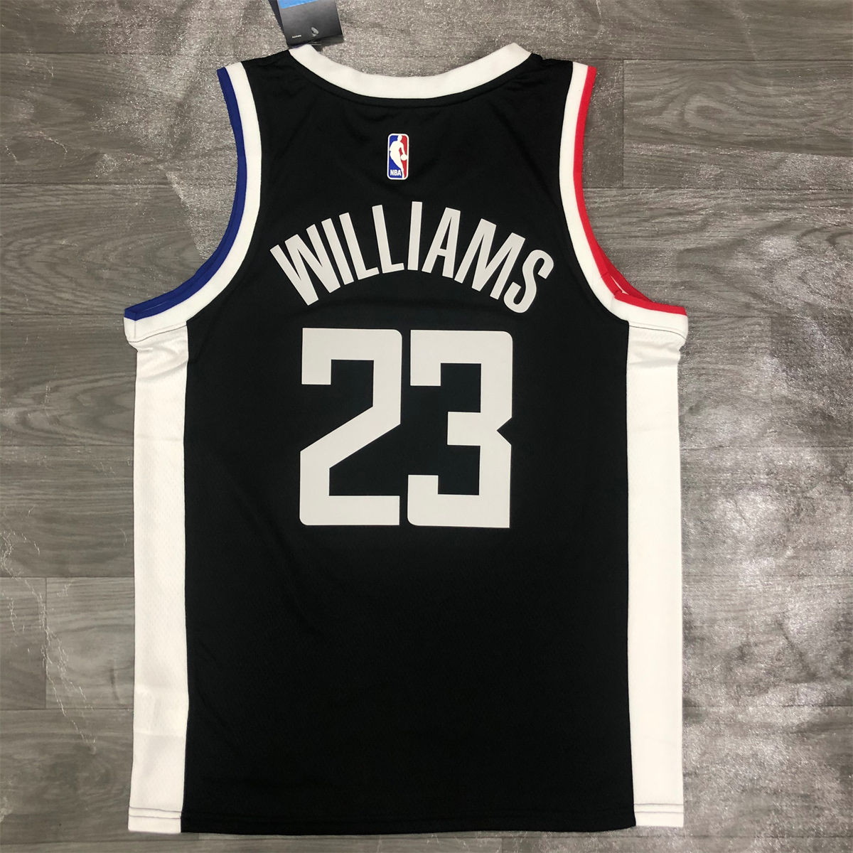 NBA Los Angeles Clippers V-Neck Black Jersey WILLIAMS#23 S-XXL