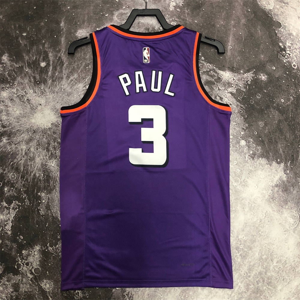 NBA Phoenix Suns Round Neck Purple Retro Style jersey S-XXL