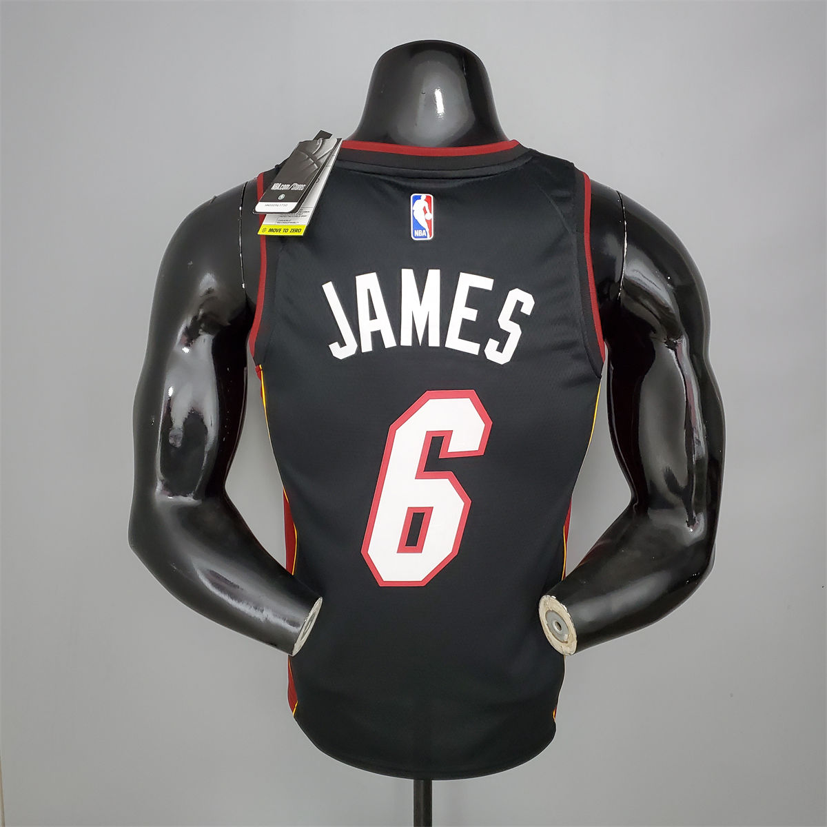 NBA Miami Hearts V-Neck Black Jersey JAMES#6 S-XXL