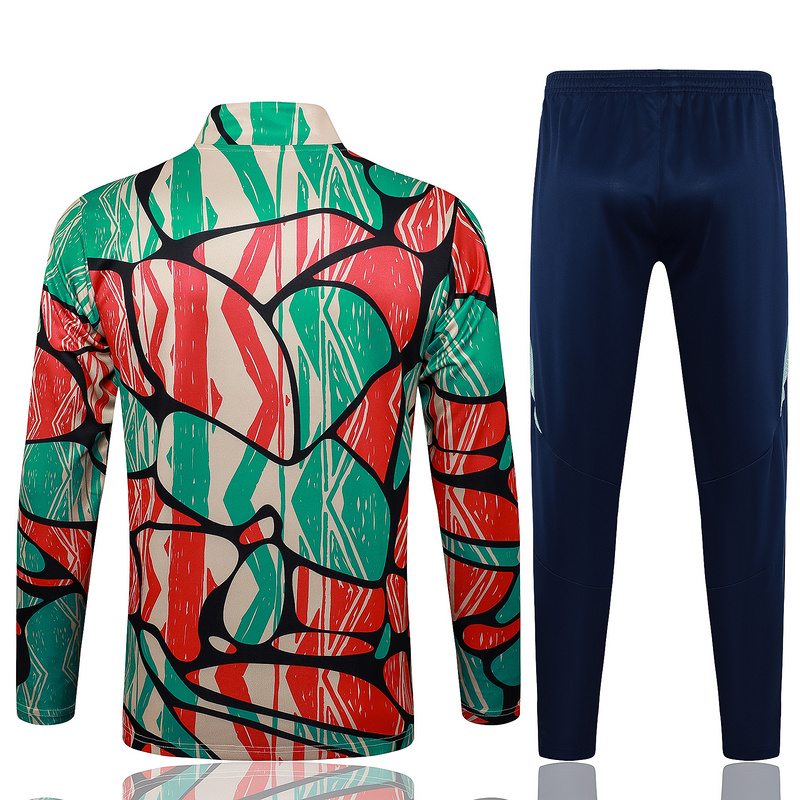24/25 Arsenal Red Green Long-sleeved half-pull training kit Football team kit