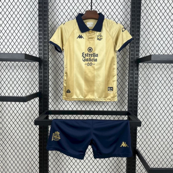 2025/26 Deportivo de La Coruna 125th Anniversary Edition jersey kids Kits size: 16-28