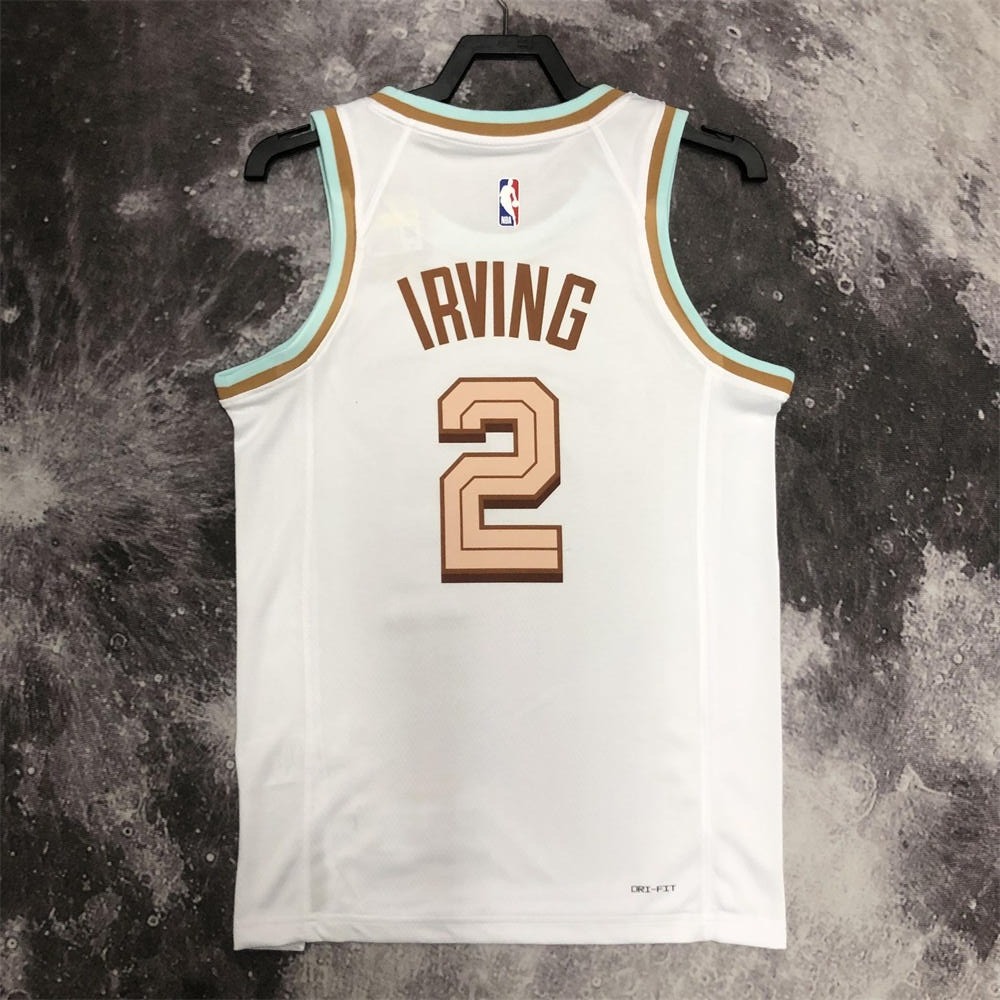 NBA Cleverland Cavaliers Round Neck White jersey IRVING#2 S-XXL