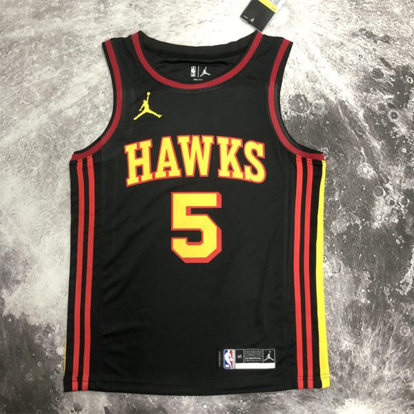 NBA Altanta Hawks Round Neck Black Jersey MURRAY#5 S-XXL