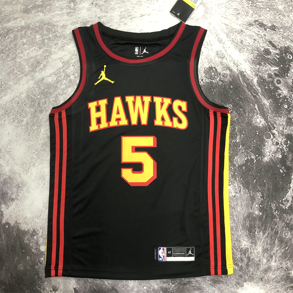 NBA Altanta Hawks Round Neck Black Jersey MURRAY#5 S-XXL