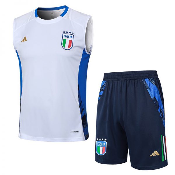 24/25 Italy White Training Set Shirt and Shorts
