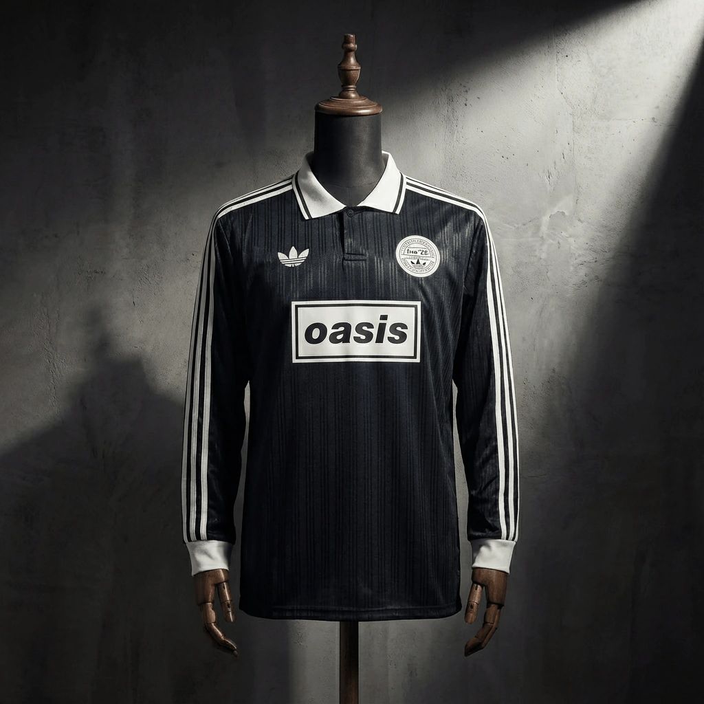2026 Oasis Black Jersey Long Sleeve Fan version