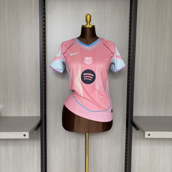 2025/26 Barcelona Speccial Edition Pink Women's Jersey Fan Version