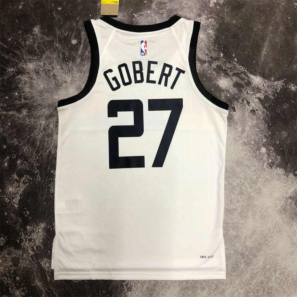 NBA Minnesota Timberwolves Round Neck Black Jersey GOBERT#27 S-XXL