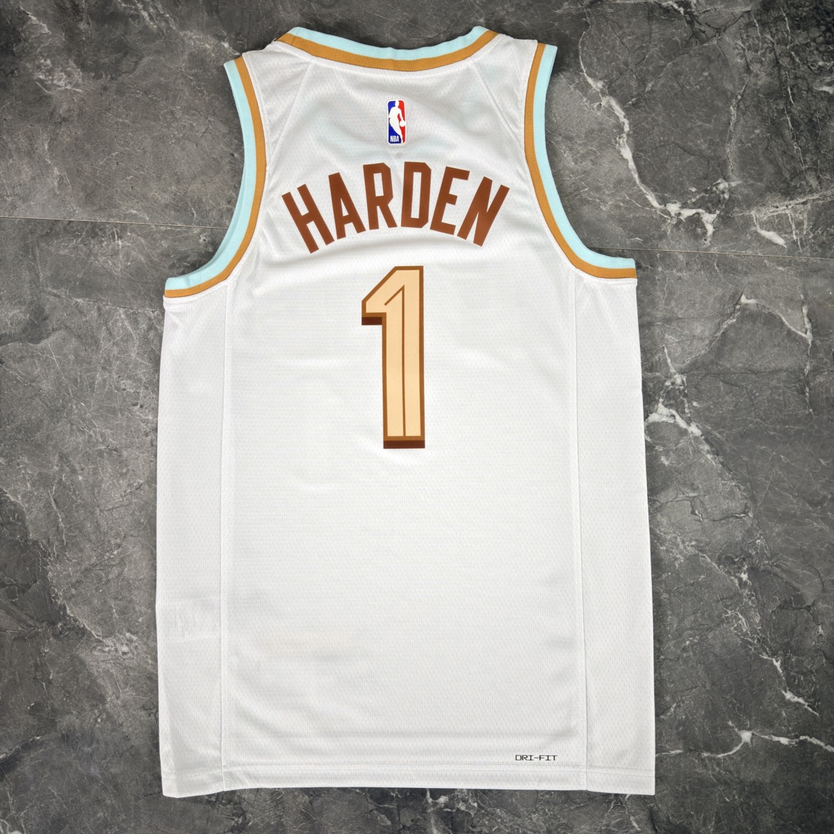 NBA Cleverland Cavaliers Round Neck White Jersey HARDEN#1