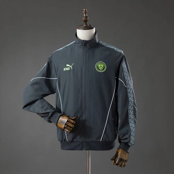 2026 Manchester City KING Anthem Gray Jacket Windbreaker