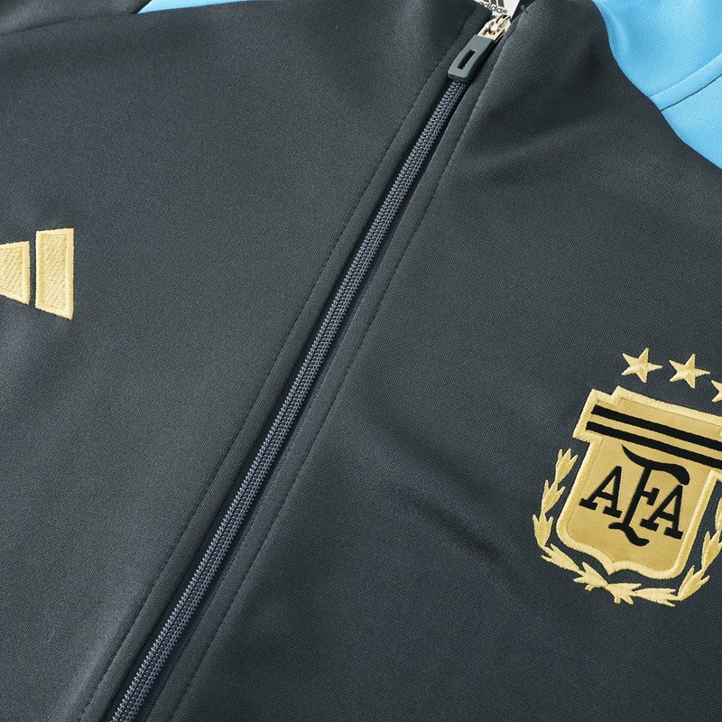 2024 Argentina dark grey Jacket Training Suit Set Football Team Shirt Sports Fashion