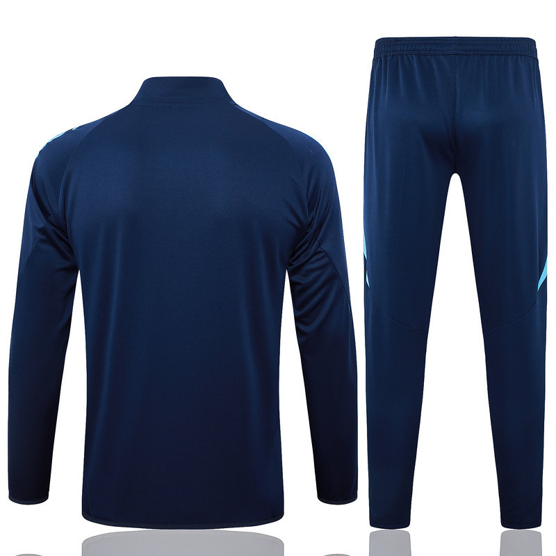2024/25 Arsenal Royal blue Grey Jacket Training Suit Set Football Team Shirt Sports Fashion