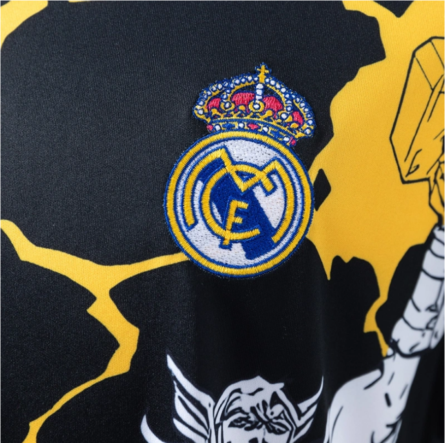 2025/26 Real Madrid Marvel Comics Black jersey Fan version