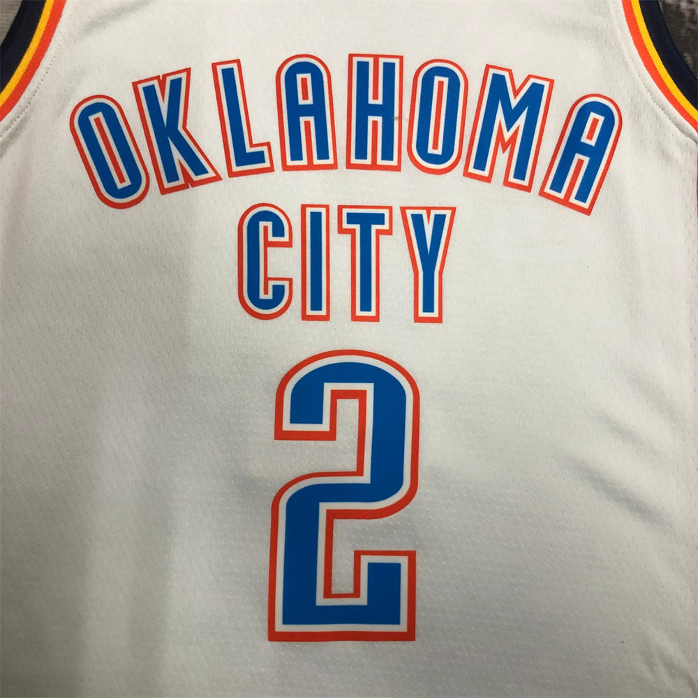 NBA Oklahoma City Thunder Jersey GILGEOUS-ALEXANDER#2 S-XXL