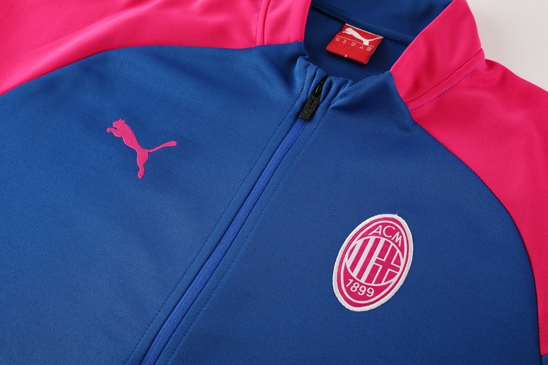 2024 AC Milan Blue Jacket Training Suit Set Football Team Shirt Sports Fashion