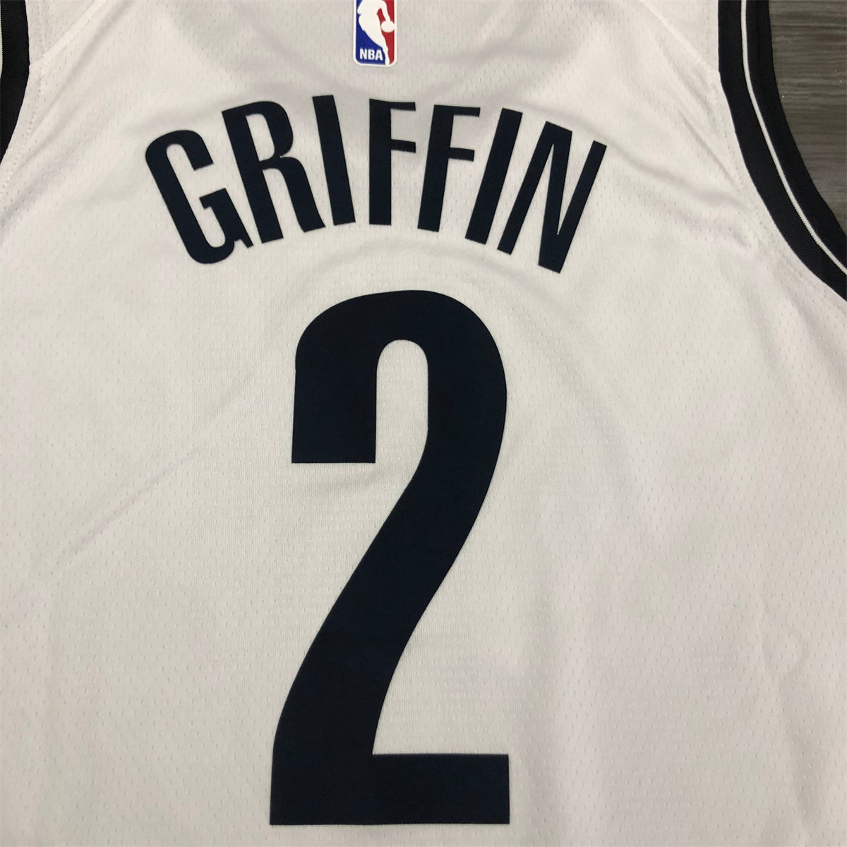 NBA Brooklyn Nets V-Neck White Jersey GRIFFIN#2 S-XXL