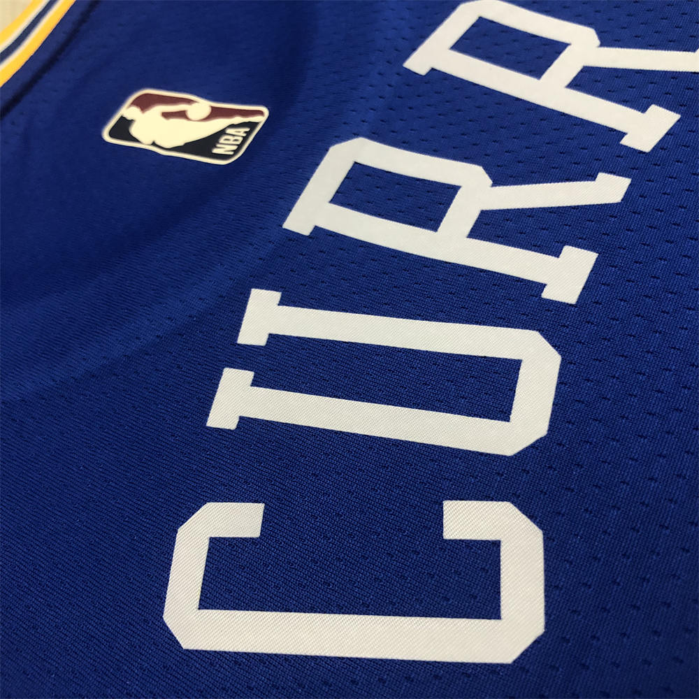 NBA Golden State Warriors Round Neck Blue Jersey CURRY#30 S-XXL