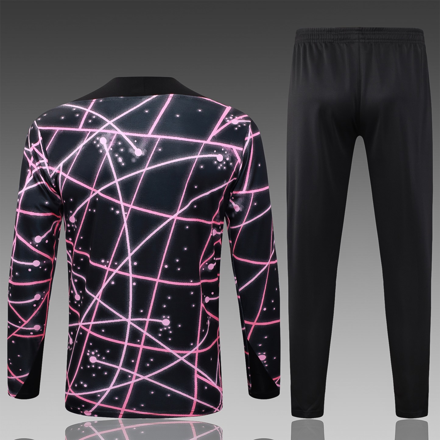 202526 Paris blackish purple Long-sleeved half-pull training kit Football team kit